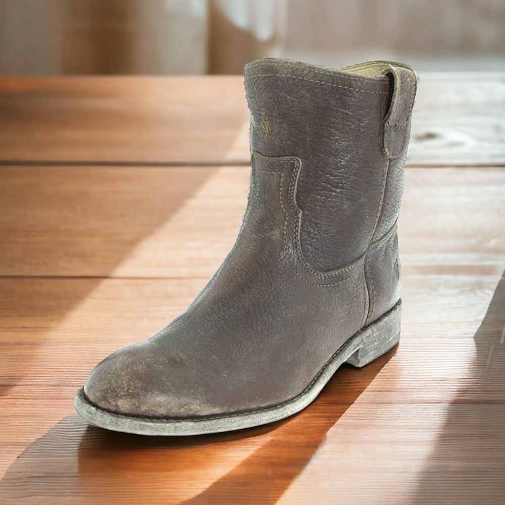 Frye Jaden Roper Western Leather Ankle Boots Size 7.5